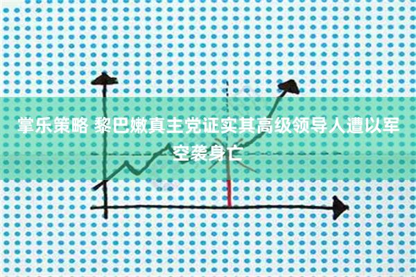 掌乐策略 黎巴嫩真主党证实其高级领导人遭以军空袭身亡